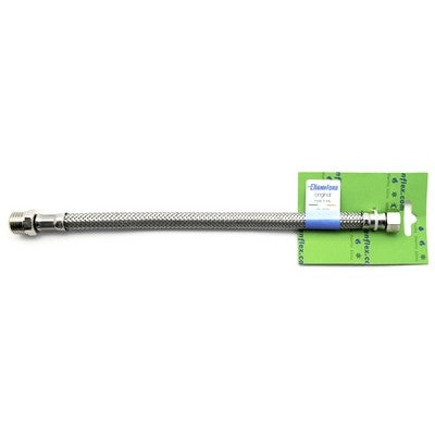 FLESSIBILE INOX MODELLO NORMALE CM. 35 S-BRICO Misura: DN10 MF 1/2 x 1/2
