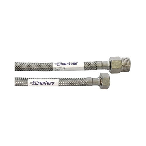 FLESSIBILE INOX MODELLO PROLUNGATO CM. 020 Misura: MF 1/2 x 1/2