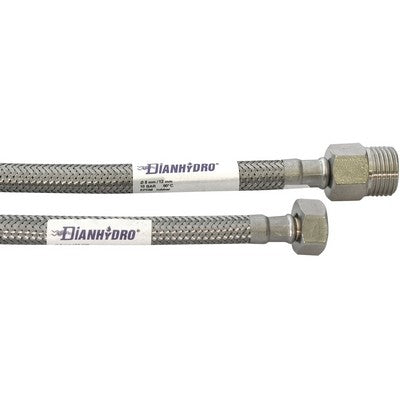 FLESSIBILE INOX MODELLO PROLUNGATO CM. 35 Misura: MF 1/2 x 1/2