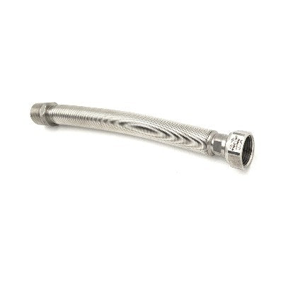 FLESSIBILE INOX RACCORDO IN OTTONE L. 130 / 220 MM (per Acqua) Misura: 1"