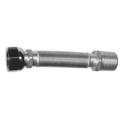 FLESSIBILE INOX RACCORDO IN OTTONE MM 220 / 420 ACQUA PARIGI Misura: 1/2"