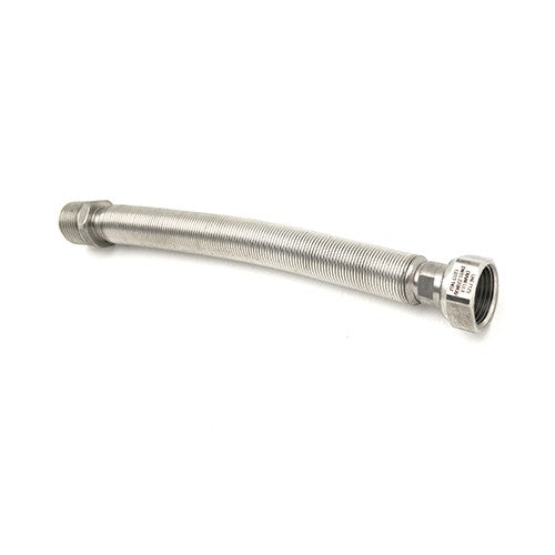 FLESSIBILE INOX RACCORDO IN OTTONE PER ACQUA MF Misura: mm 300/600 20- 3/4x3/4