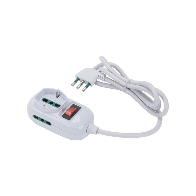FME 421454 MULTIPRESA 2P BIP+1BIP/SCHUKO SPINA 10A