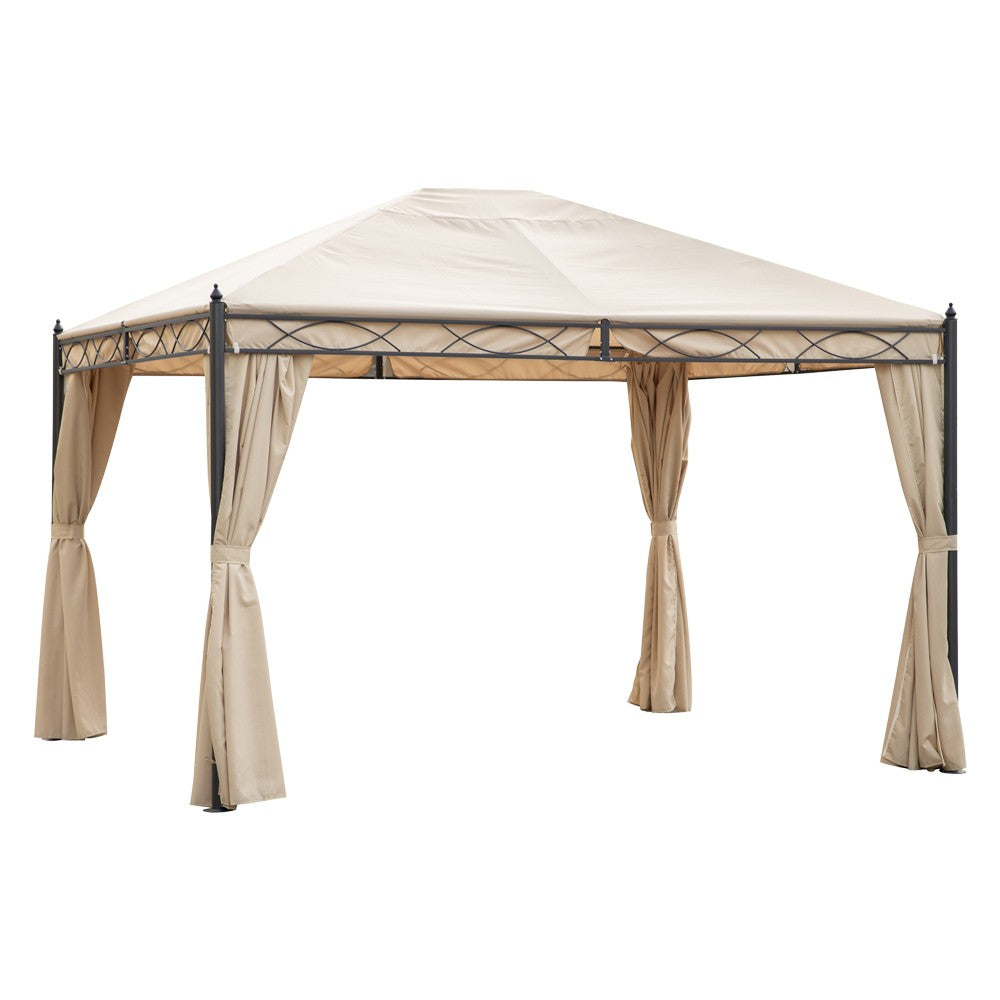 GAZEBO 'FIJI' mt 3 x 4 x h. 2,65 - telo col. ecru