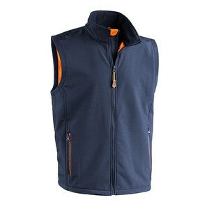 GILET PONENTE SOFTSHELL BLU NAVY/ARANCIO TG XL