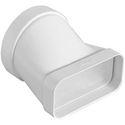 GIUNTO ORIZZONTALE PER PASSAGGIO DA TUBO TONDO A RETTANGOLARE Misura: D. 100 / 120x60 mm