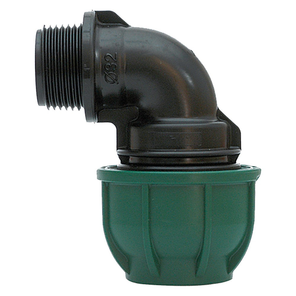 GOMITO A 90° CON DERIVAZIONE MASCHIO Ø 20 x 1/2 - PN 12,5