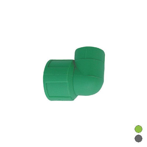 GOMITO FILETTATO FEMMINA IN POLIPROPILENE Misura: 3/4 x Diam. 25 Grigio