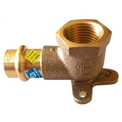 GOMITO FLANGIATO F X FIL. RP ACQUA/GAS Misura: Diam. 18 x 1/2