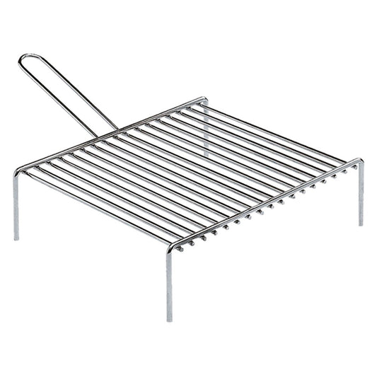 GRATICOLA PER CAMINO 'PESANTE' cm 35 x 60 - 2 manici