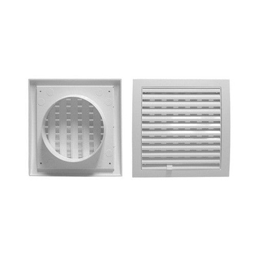 GRIGLIA DI AERAZIONE QUADRATE CON IMBOCCO TONDO Misura: Diam.150