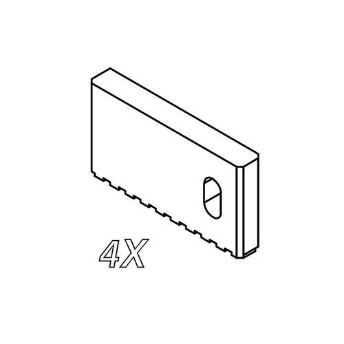 GRUPPO FERMO CORSA PER BOX DOCCIA HEXA Misura: Nero