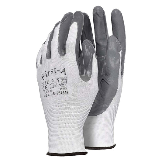 GUANTI IN POLIESTERE/NITRILE Tg. 9 (L)