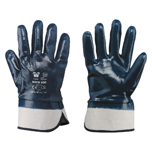 GUANTI NBR MANICHETTA TELA 'BROK 800' Tg. 10 (XL)