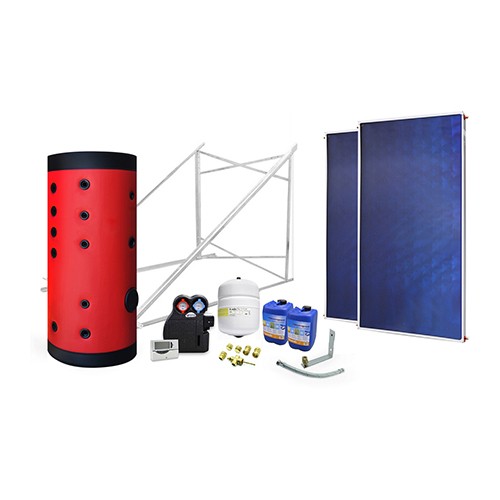 IMPIANTO SOLARE CIRCUITO FORZATO 300 LT ATON Misura: 2 scamb. - 2 collettori