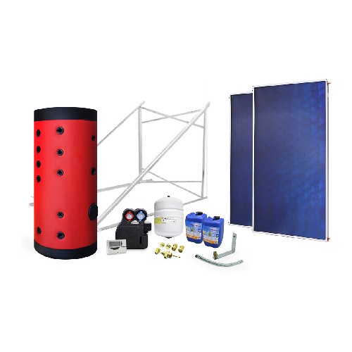 IMPIANTO SOLARE CIRCUITO FORZATO 500 LT ATON Misura: 2 scamb. - 3 collettori