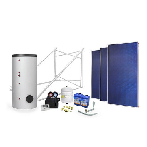 IMPIANTO SOLARE CIRCUITO FORZATO 500 LT Misura: 2 scamb. - 3 collettori