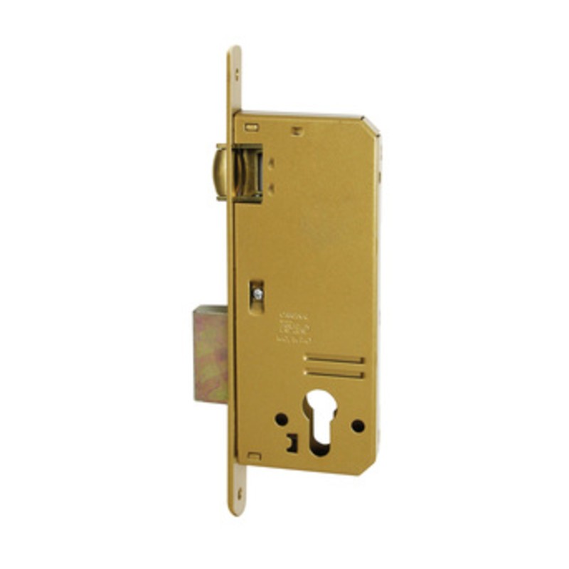 ISEO 280N SERRATURA INF P/LEGNO RULLO REG E50 OTTONATA