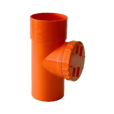 ISPEZIONE LINEARE PVC ARANCIO Misura: Diam. 100