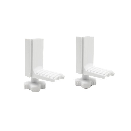 KIT 2 STAFFE E 2 VITI PER BLOCCAGGIO CIAMBELLA Misura: Bianco