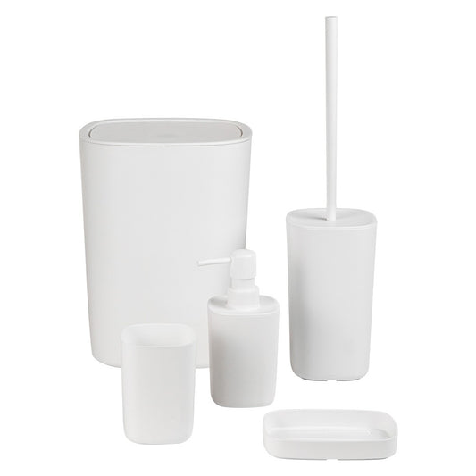KIT ACCESSORI DA BAGNO 'PODDY' col. bianco