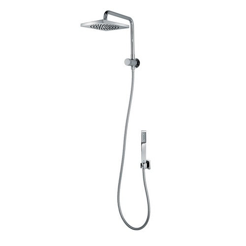 KIT BRACCIO DOCCIA CON SOFFIONE E DOCCETTA CUBE RENOVATION Misura: Cromo