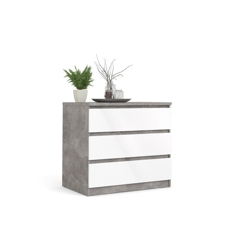 KIT CASS. NAIA 3 CASSETTI GRIGIO/LACC.BIANCO