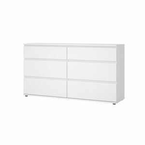 KIT CASSETTIERA DOPPIA 6 CASS 153,4X40X83,7CM BIANCO