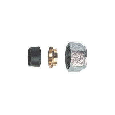 KIT DI TENUTA IN GOMMA A COMPRESSIONE PER TUBO RAME IN 3 PZ (FAR) Misura: Diam. 16