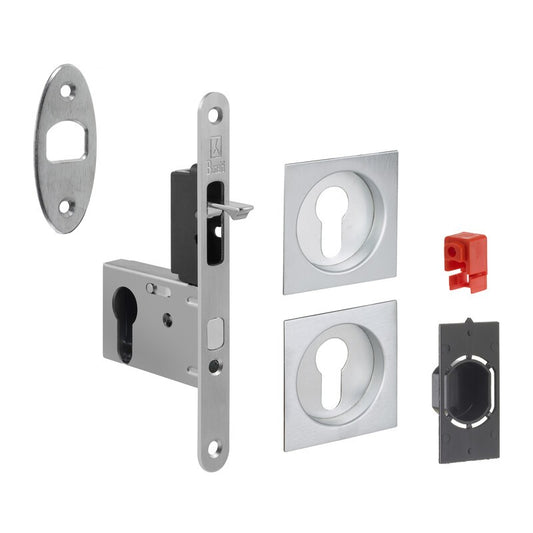KIT MANIGLIE QUADRO PORTA SCORR CILINDRO EASY G500T BCO