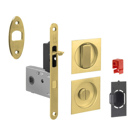 KIT MANIGLIE QUADRO PORTA SCORR EASY G500T OTTONATO LUCIDO