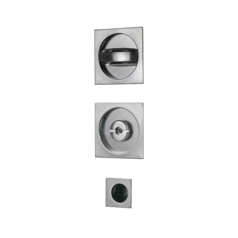 KIT MANIGLIE QUADRO PORTE SCORREVOLI CROMO