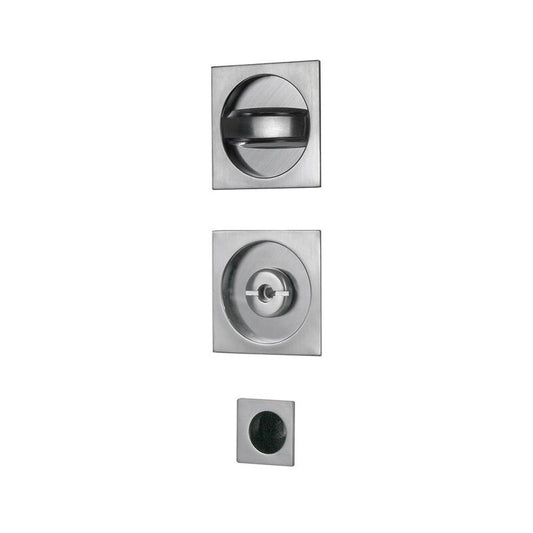 KIT MANIGLIE QUADRO PORTE SCORREVOLI CROMO