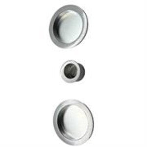 KIT MANIGLIE TONDO CIECO PORTE SCORREVOLI CROMO