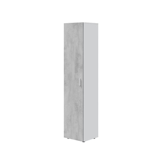KIT MOBILE MULTIUSO 41X37XH182 CM BIANCO CEMENTO