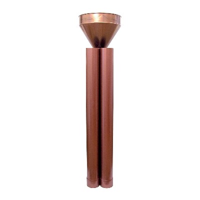 KIT RACCOGLITORE TRADIZIONALE D'ACQUA PLUVIALE Misura: Diam.100 - Rame rosso