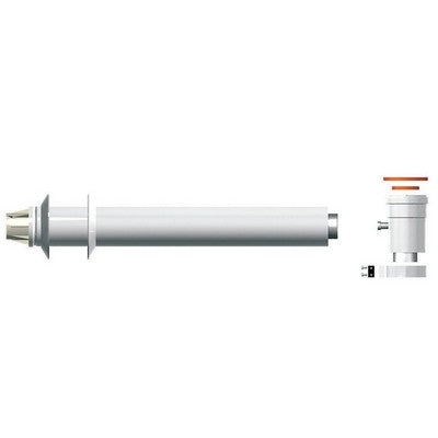 KIT SCARICO COASSIALE 60/100 PARTENZA VT L. 750 Misura: mm 750