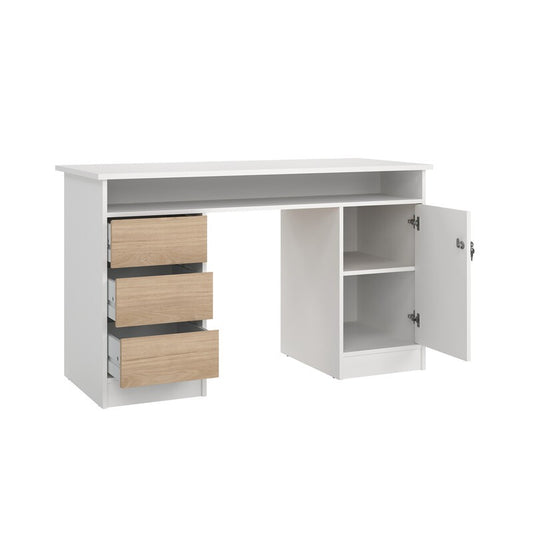 KIT SCRIVANIA FUNCTION PLUS 126X55X75 BIA/QUERCIA
