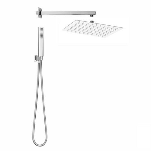 KIT SOFFIONE DOCCIA QUADRATO SLIM TOP LINE Misura: Cromo Lucido