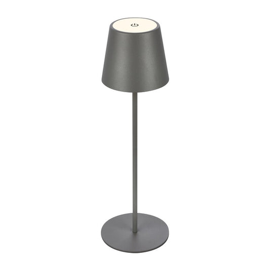 LAMPADA DA TAVOLO BT10004 BATT RICARIC GRIGIO