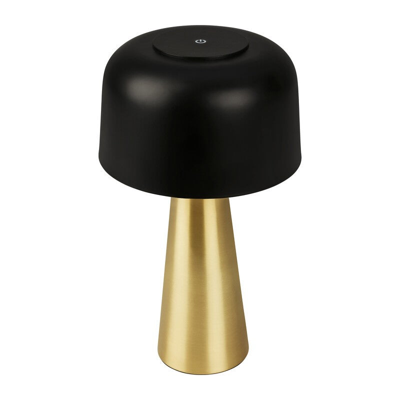 LAMPADA DA TAVOLO BT10005 BATT RICARIC NERO/ORO
