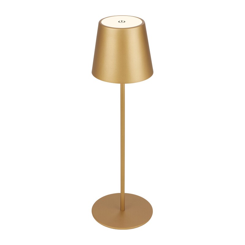 LAMPADA DA TAVOLO BT10009 BATT RICARIC ORO
