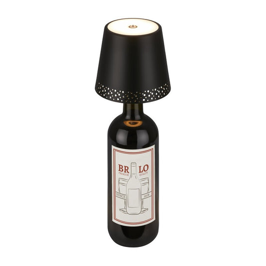 LAMPADA FLASKA P/MONTAGGIO SU BOTTIGLIA NERO
