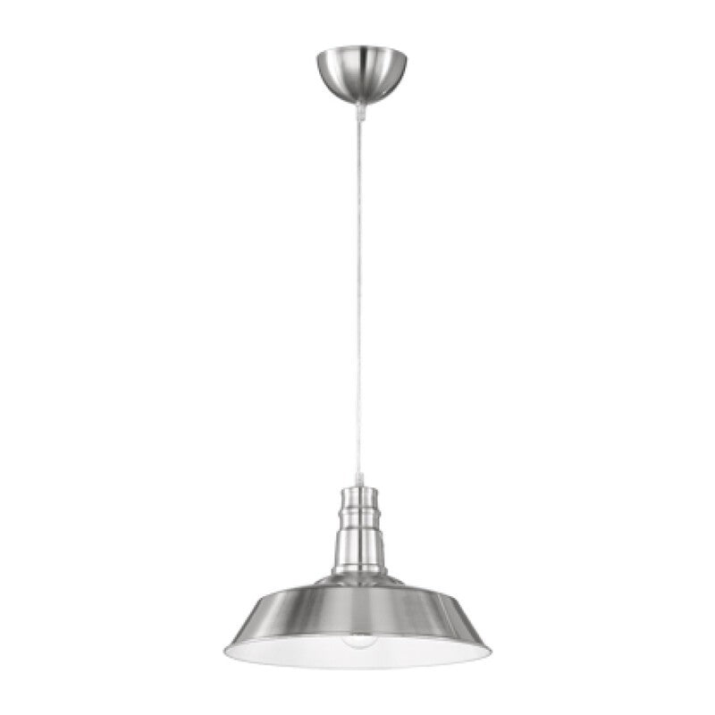 LAMPADA SOSP WILL METALLO D 36 CM ACCIAIO SATIN