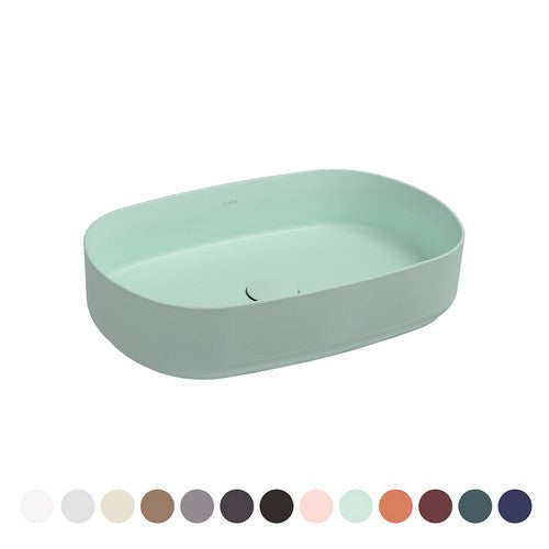 LAVABO D'APPOGGIO OVALE INFINITY Misura: Bianco Lucido L. 55 cm