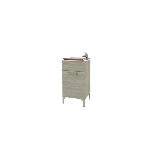 LAVATOIO LEGNO 45X50 ROVERE GRIGIO