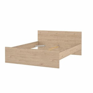 LETTO MATRIMONIALE 160X200CM ROVERE BIANCO