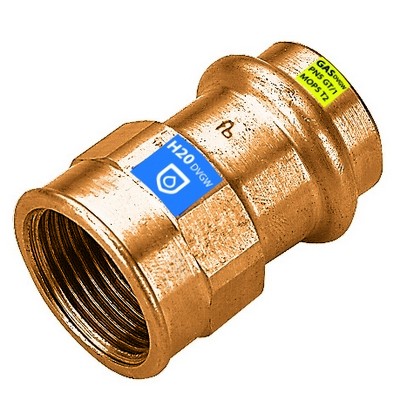 MANICOTTO A PRESSARE FXFIL F ACQUA/GAS Misura: Diam. 18 x 1/2