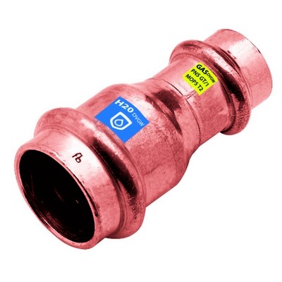 MANICOTTO DI RIDUZIONE FF IN RAME A PRESSARE ACQUA/GAS Misura: Diam. 28 x 22