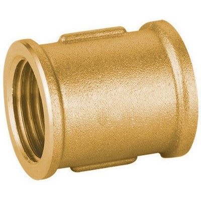MANICOTTO DIRITTO FF IN OTTONE GIALLO PESANTE IBP Misura: 3/4"